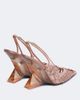 The Attico The Attico Cheope embroidered slingback pumps - 4