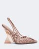 The Attico The Attico Cheope embroidered slingback pumps - 5