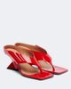 The Attico The Attico Cheope patent leather thong sandals - 1