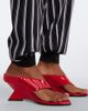 The Attico The Attico Cheope patent leather thong sandals - 2