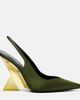 The Attico The Attico Cheope satin slingback wedges - 5