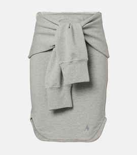 The Attico The Attico Cotton-blend midi skirt
