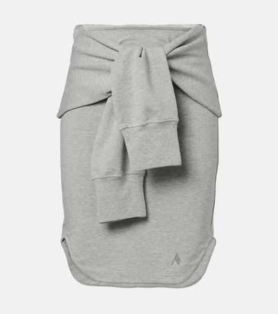 The Attico Cotton-Blend Midi Skirt