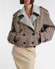 The Attico The Attico Cropped gabardine trench coat - 2