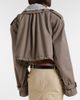 The Attico The Attico Cropped gabardine trench coat - 5