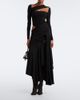 The Attico The Attico Cutout draped asymmetric midi dress - 2