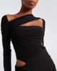 The Attico The Attico Cutout draped asymmetric midi dress - 3