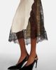 The Attico The Attico Cutout lace-trimmed satin midi dress - 4