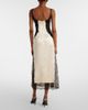 The Attico The Attico Cutout lace-trimmed satin midi dress - 5
