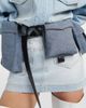 The Attico The Attico Denim and leather belt with pockets - 2