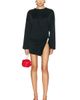 THE ATTICO THE ATTICO Drape Slit Mini Dress - 1