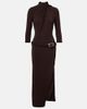 The Attico The Attico Draped open-back jersey midi dress - 1