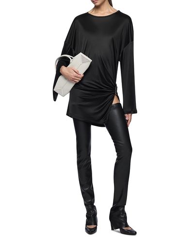 The Attico The Attico Draped Viscose Mini Dress