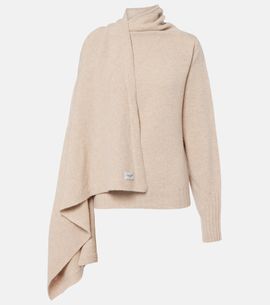 The Attico The Attico Draped wool sweater