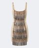 The Attico The Attico Embellished paneled lace minidress - 1