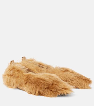 The Attico The Attico Eva shearling ballet flats