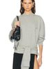 THE ATTICO THE ATTICO Fleece Tie Sweatshirt - 1