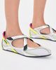 The Attico The Attico Floor 01 Ballerina Flats Holographic Silver - 3