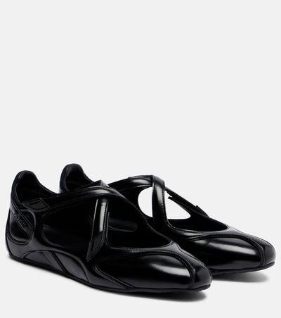 The Attico The Attico Floor 01 patent leather ballet flats