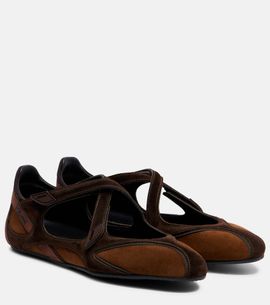 The Attico The Attico Floor 01 suede ballet flats