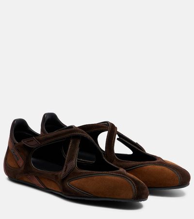 The Attico The Attico Floor 01 suede ballet flats