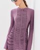 The Attico The Attico Fringe Mini Dress Dark Purple - 2