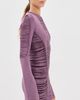 The Attico The Attico Fringe Mini Dress Dark Purple - 4