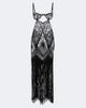 The Attico The Attico Fringed open-knit midi dress - 1