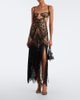 The Attico The Attico Fringed open-knit midi dress - 2