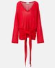 The Attico The Attico Gathered open-knit minidress - 1
