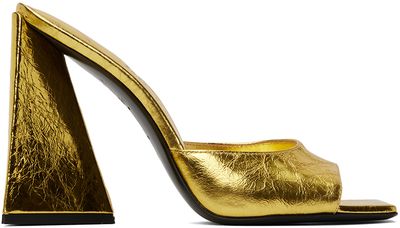 The Attico The Attico Gold Devon Mules