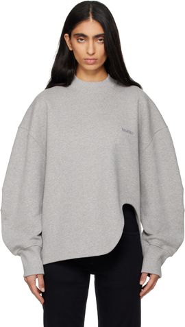 The Attico The Attico Gray American Fleece Sweatshirt
