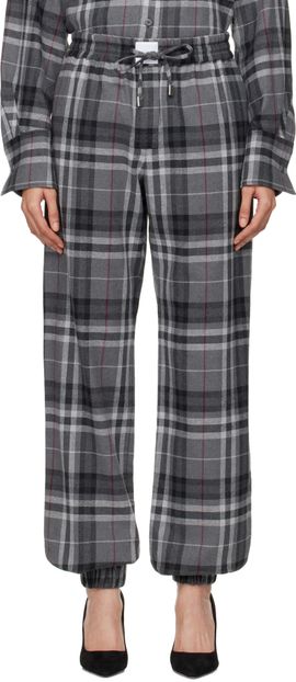 The Attico The Attico Gray Long Trousers