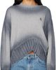 The Attico The Attico Gray Sprayed Wool Cashmere Sweater - 1