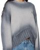 The Attico The Attico Gray Sprayed Wool Cashmere Sweater - 2