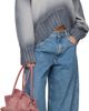 The Attico The Attico Gray Sprayed Wool Cashmere Sweater - 4