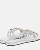 The Attico The Attico Grid embellished leather flat sandals - 2