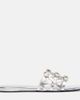The Attico The Attico Grid embellished leather flat sandals - 4