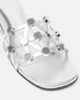 The Attico The Attico Grid embellished leather flat sandals - 5