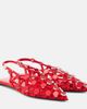 The Attico The Attico Grid studded leather ballet flats - 1