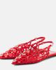 The Attico The Attico Grid studded leather ballet flats - 5