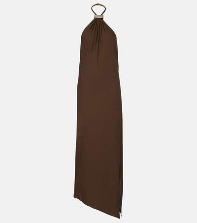 The Attico The Attico Halterneck open-back midi dress