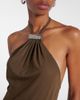 The Attico The Attico Halterneck open-back midi dress - 4
