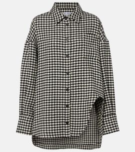 The Attico The Attico Houndstooth virgin wool shirt