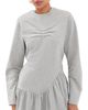 The Attico The Attico Jersey Mini dress Melange Grey - 1