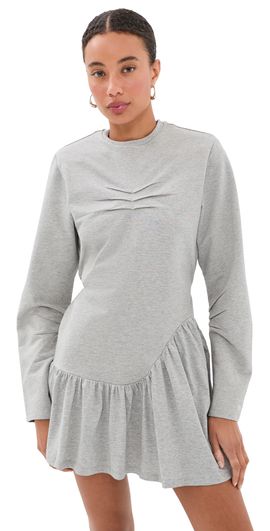 The Attico The Attico Jersey Mini dress Melange Grey
