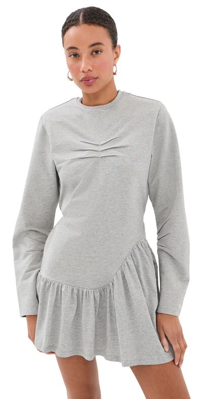 The Attico The Attico Jersey Mini dress Melange Grey