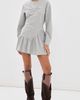 The Attico The Attico Jersey Mini dress Melange Grey - 2
