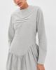 The Attico The Attico Jersey Mini dress Melange Grey - 3