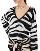 The Attico The Attico Knit Mini Dress White/Black - 1